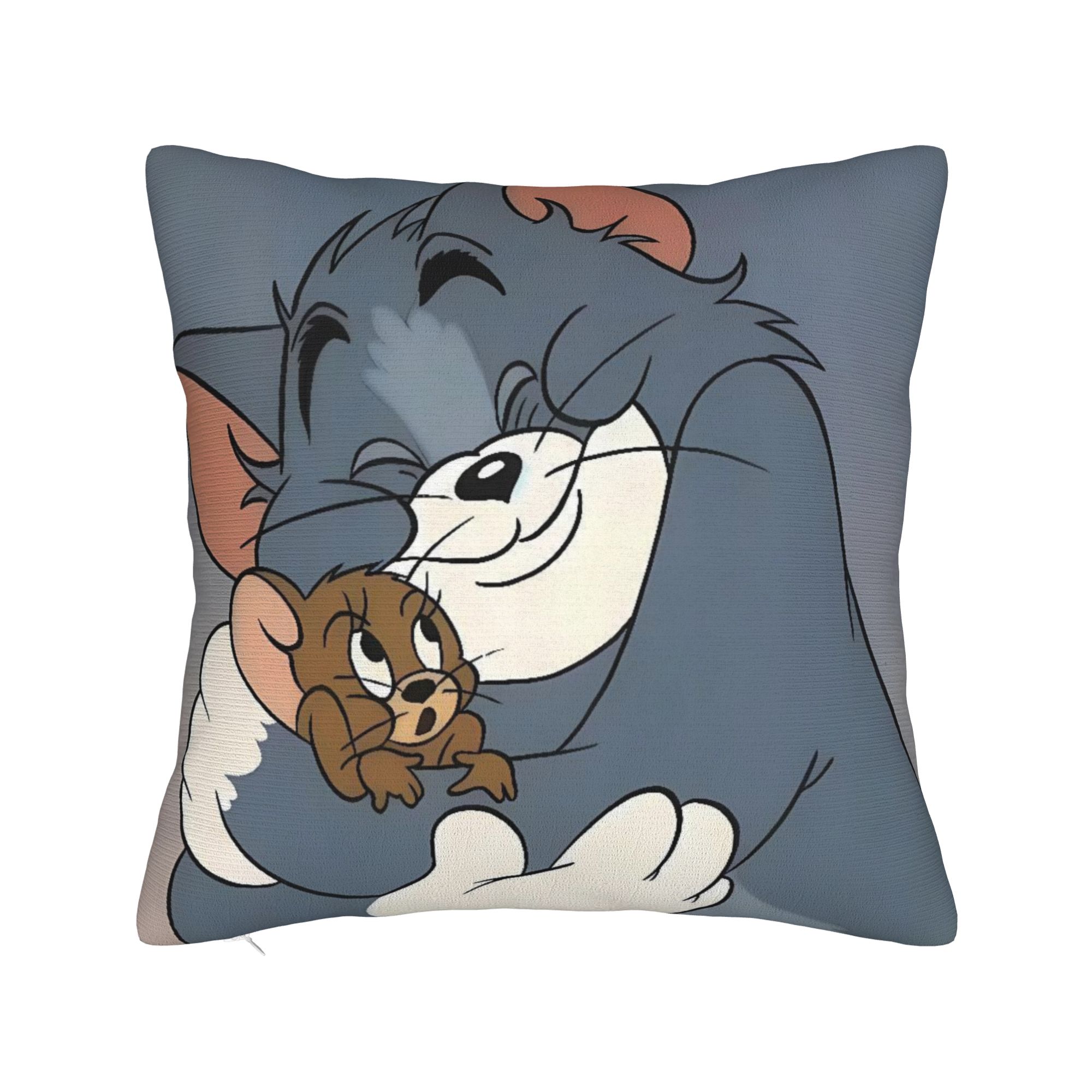 

Good Friends Pillow Case Jerrys and Toms Print Pillow Cover For Living Room Bed Chair Cute Funny Pillowcases 12x12Inch