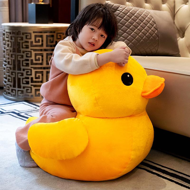 20-70 Cm Grande Dimensioni Giallo Soffice Anatra Peluche Giocattoli Cuscino per Dormire Animali di Peluche Anatre Peluche Giocattolo Decorazione Casa Cuscino Regalo di Natale per Bambini