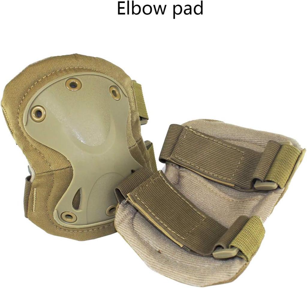Tactical Combat Knee & Elbow Protective Pads Set For Outdoor Cs Paintball Game Cycling Safety Skateboarding Gear Skates