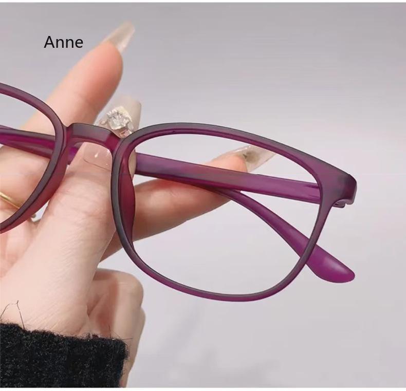 Lightweight Foldable Reading Glasses +1.00 to +4.00 - Anti Blue Light Computer Glasses with Spring Hinge (TR90 Frame)