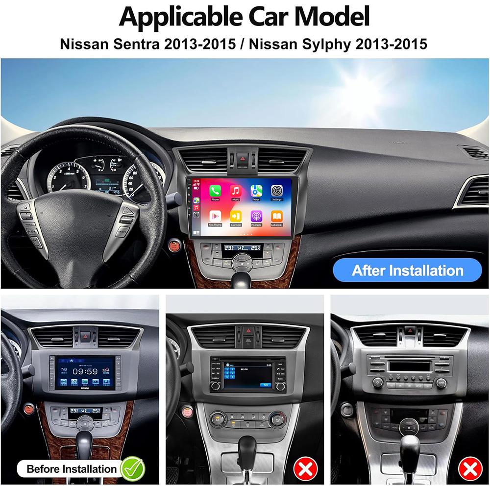 Android 13 Car Radio For Nissan Sylphy B17 Sentra 12 2013-2018 Carplay Auto Multimedia Video Player GPS WIFI Head Unit DSP