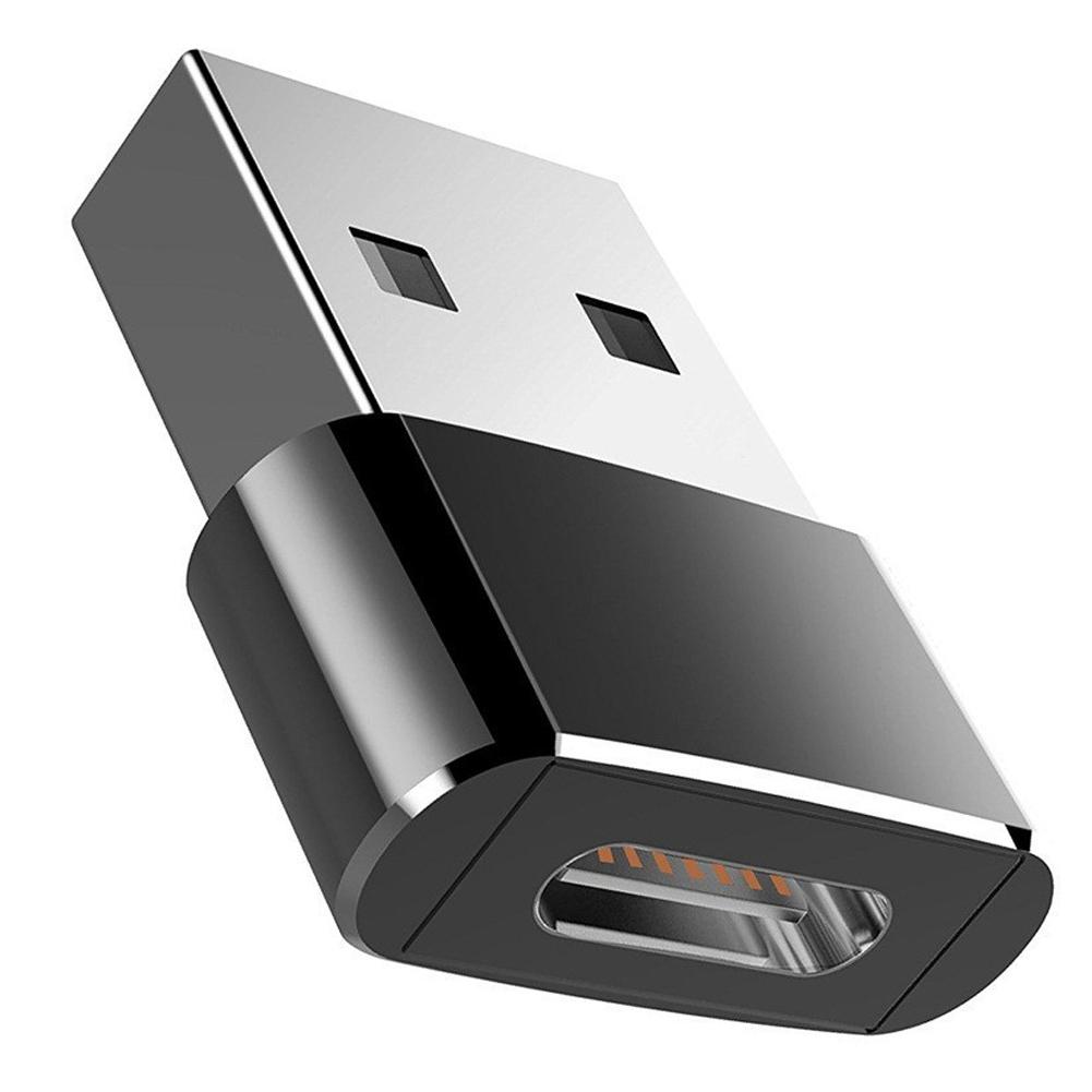 

Type C Female to USB Male Connector Type C to USB Adapter чорний