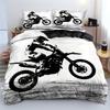 Three-Piece Bedding Off-Road Motorcycle 3D Digital Printing Bedding Home Textiles