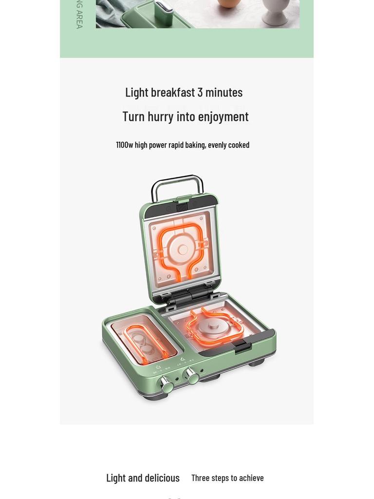 Morphy Richards MR9086 Multifunctional Breakfast & Sandwich Maker with Waffle Feature.