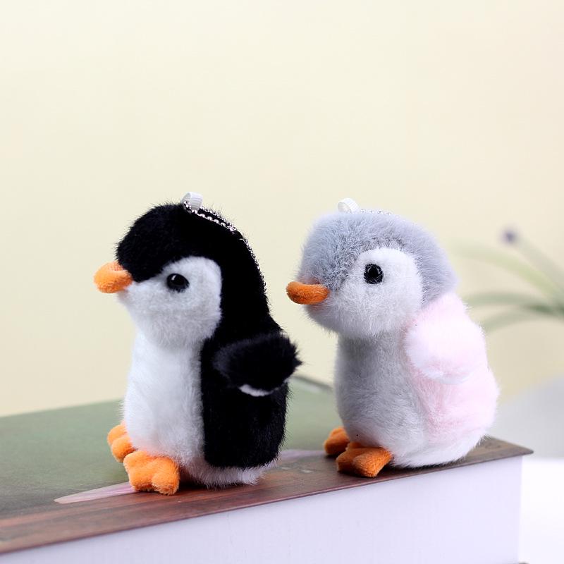 4-Inch Plush Penguin Keychain Toy - Small Pendant Gift for Kids