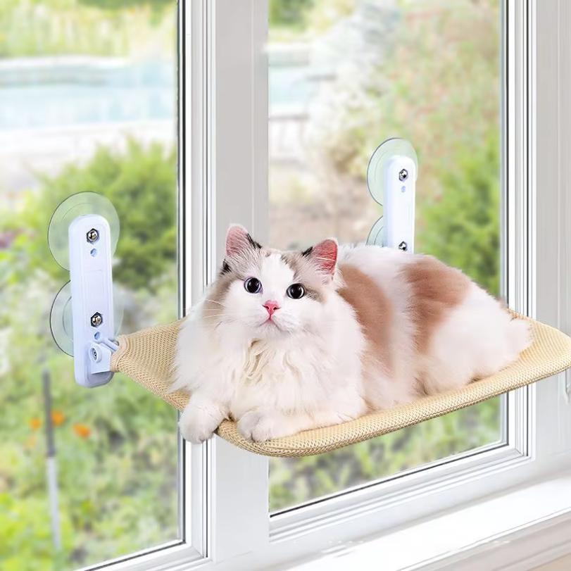 Hamaca para gato con ventosa súper columpio sol se puede quitar y lavar colchón alféizar ventana cama colgante suministros para mascotas