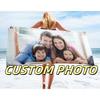 Custom Photo Beach Towel Soft Microfiber Lightweight Polyester Towel Anti-Sand For Family Friends Party Quick-Drying Bath Towel