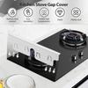 2Pcs Stainless Steel Stove Gap Covers Snug Fit Adjustable Length Oven Side Gap Fillers Anti Rust Heat Resistant Stove Counter