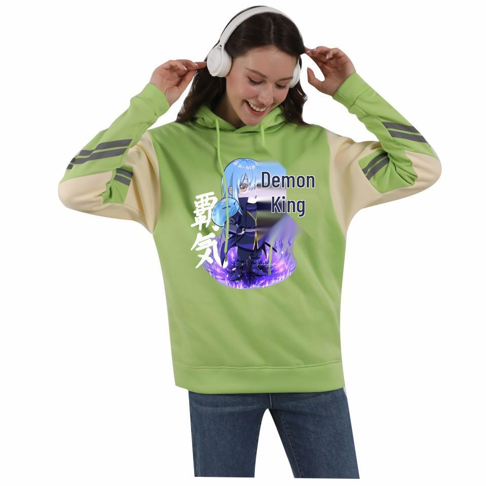 Reincarnated as a Slime Hoodie - Unisex Autumn/Winter Fleece Color Block Design