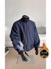 Men's American Retro Cotton Baseball Jacket - Trendy Oversized Windproof Casual Workwear