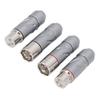 4Pcs 3 Pin XLR Adapter Pure Copper Plated 2 Male 2 Female XLR Converter Plug for Power Amplifier Microphone