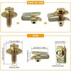 New Self-tapping Automotive U-Nut Clip M6 Metal Car Body Bolts Fixing Screws Mudguard
