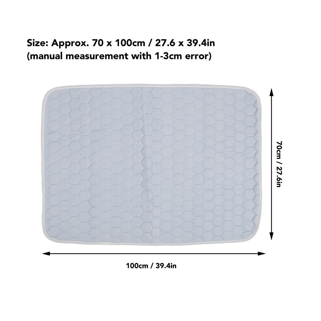 Incontinence Underpad for Bed Wetting Highly Absorbent Waterproof Reusable Slip Resistant Mattress Pad 70 X 100CM