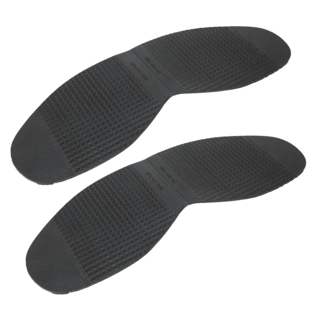 2pcs Rubber Material Shoe Repair Soles Black & Brown Rubber Forefoot Pads Shoes Repair
