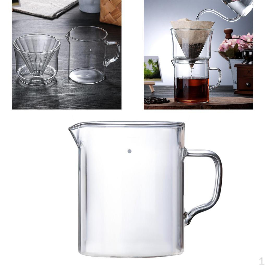400 Maker Single Glass Coffee Filter Drip Sharing Cup Cone Maker, M share pot