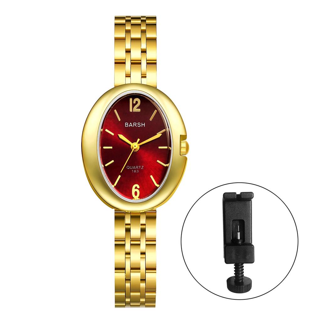Women's Watch Stainless Steel Waterproof Gold Cute Fashion Analog Quartz Watch Golden Ladies Accessories - Birthday Anniversary Mother's Day