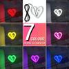 LED Window Automobile Lights for Car, Neon  Lights Car Decoration, Glowing Heart Atmosphere Lights USBwiring,interior Decoration