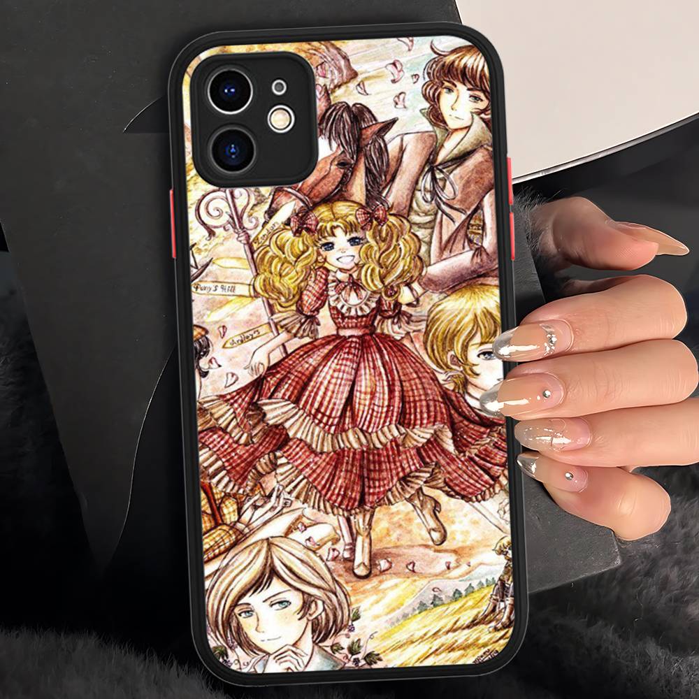 Manga Candy Für iPhone 15 16 Pro Max 11 12 13 14 XS XR X Plus 16E Matt Transluzente Handyhülle