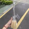 10PCS New Stainless Steel Barbecue Skewers Wooden Handle Anti-scalding BBQ Needle Barbecue Stick Barbecue