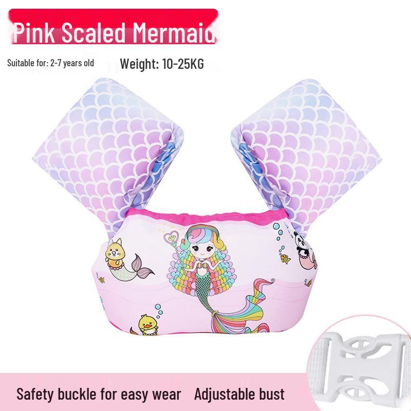Sommer Cartoon aufblasbarer Badeanzug für Kinder - Verdicktes PVC, Schwimmärmel-Auftrieb zum Schwimmenlernen, Eltern-Kind-Poolspaß.