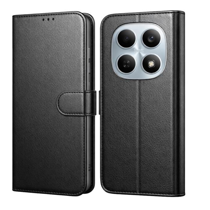 Case for Xiaomi Redmi Note 15 4G/5G - Black Wallet Magnetic Flip Cover Card Holder Phonillico®