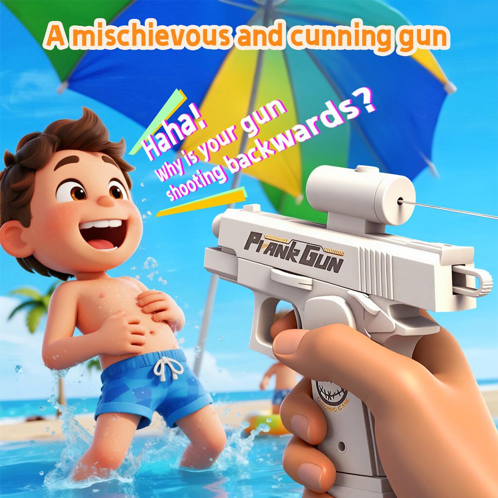 Two-Way Reverse Mini Portable Water Gun Prank Toys Squirt Gun For Kids Adults Summer Pool Beach Fight Stress Relief Gifts