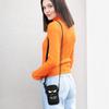 kwmobile Smartphone Shoulder Bag XL Fits Neoprene Neck Strap Protective Case with Touch My Design - 6.7/6.8" - "Don't Phone"