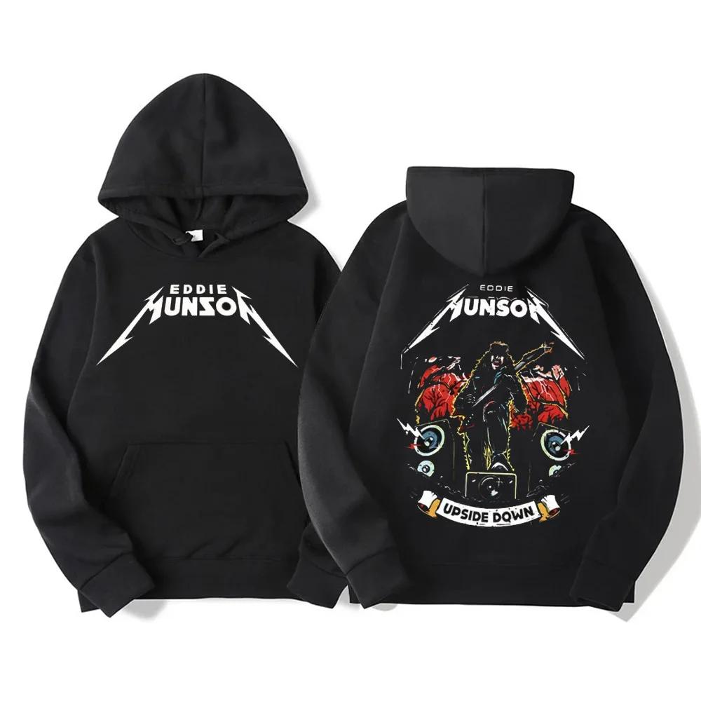 Eddie Munson Hoody Moterims The Demogorgon Streetwear Kanibalas Gėlė Monstras Hoodies Vyrams Vintage Rock Megztiniai
