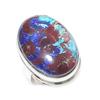 Blue Triplet Opal Gemstone 925 Sterling Silver Jewelry Ring Size 9.5