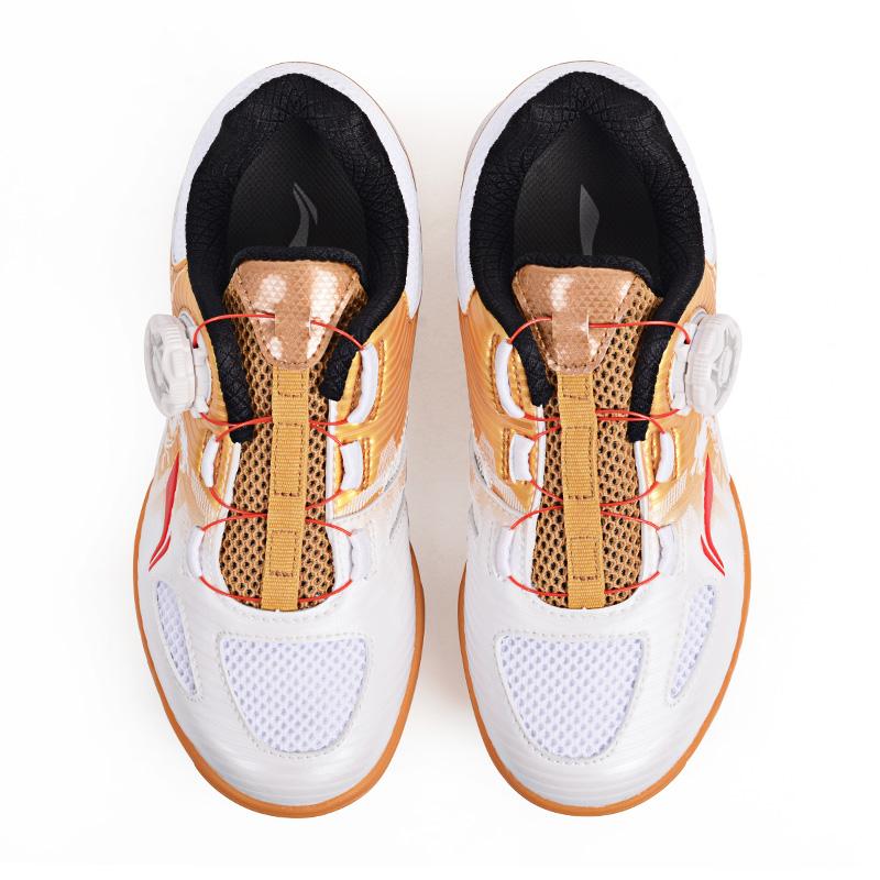 Li Ning Kids PU Fashion Versatile Non-Slip Shock Absorbing Wear-Resistant Breathable Rebound Low-Top Training Shoes Kids Training Shoes APPU010