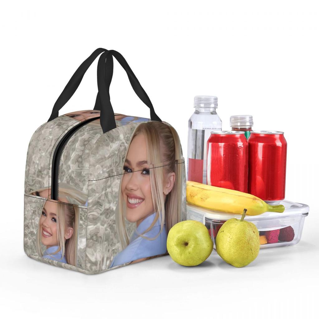 Freya Skye Sänger Tour 2026 Isolierte Lunchtasche Aufbewahrung Lebensmittelbox Tragbarer Thermokühler Lunchboxen Für Die Arbeit