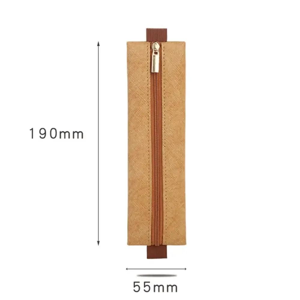 Tyvek Elastic Buckle Pencil Case Book Notebook Large Capacity Pen Bag Portable Office Meeting Laptop Pen Holder