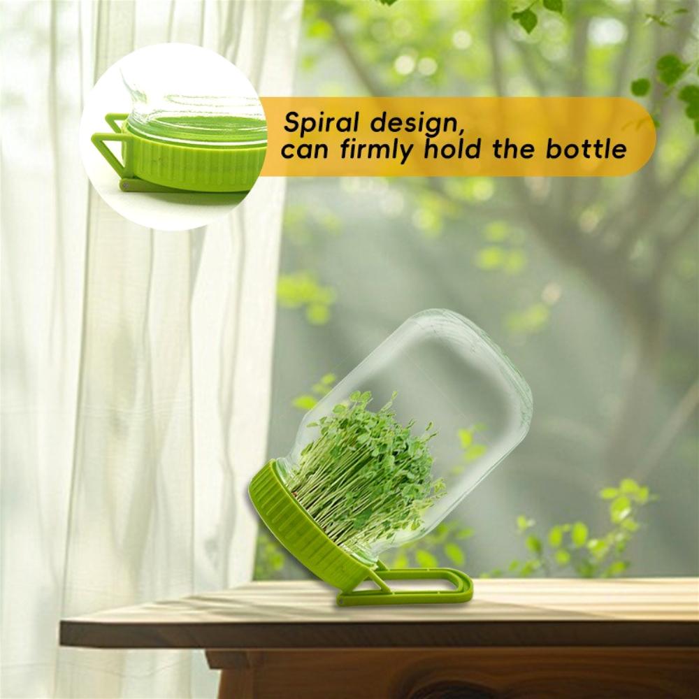 73mm Plastik Samen Keimdose Deckel Samen Keimgerät Keimungsabdeckung Waschbare Weithals Mason Gläser für Alfalfa Bohne Keimen Werkzeuge