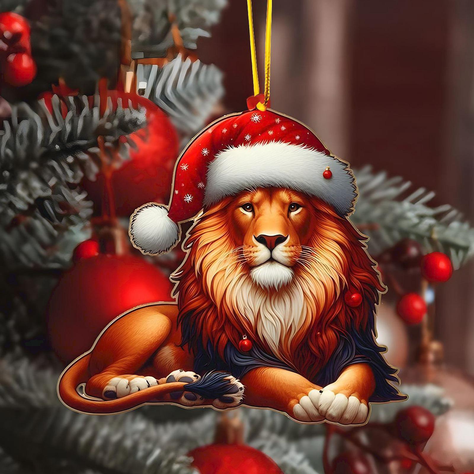 

2D Рождественские подвески — идеальные праздничные декоративные подвески и подарки для любителей домашних животных One Size