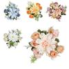 1/3PCS Dahlia Little Roses Combination Artificial Flowers Festival Garlands Wedding Home Balcony Decoration Photography Props