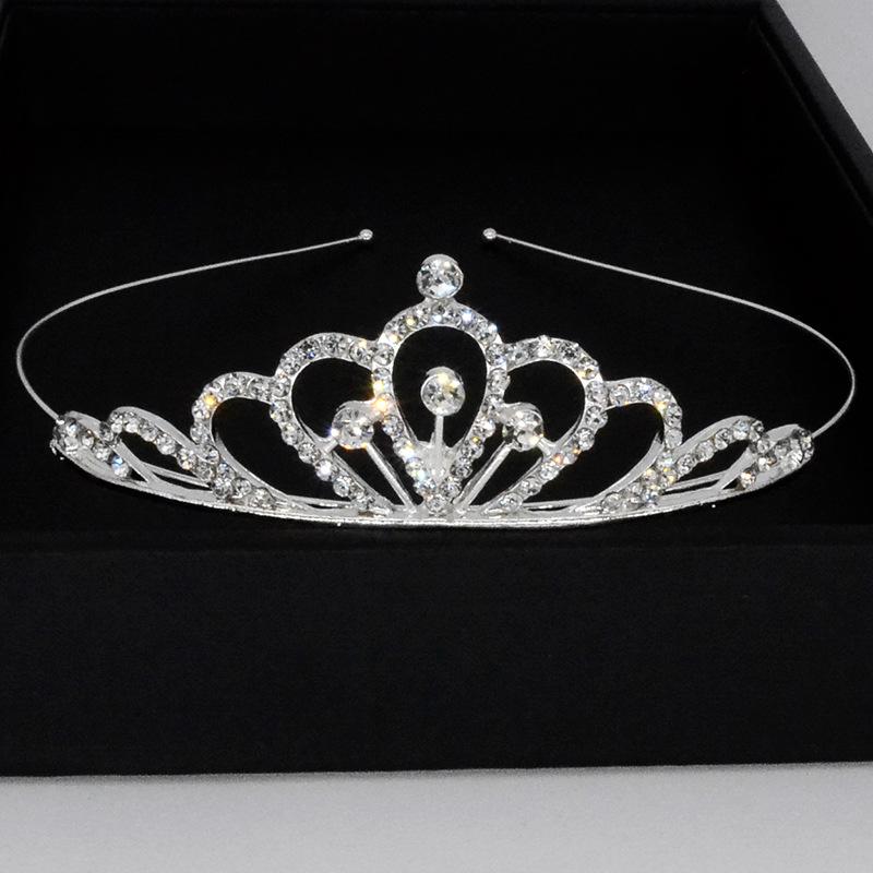 

Аксессуары для волос в корейском стиле для танцев, детская объемная корона, повязка на голову, головной убор на день рождения девочки, повязка на голову со стразами