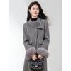 Xinfuyu Women's Elegant Winter Wool Blend Coat