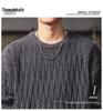 Men's Heavyweight Winter Cable Knit Pullover Sweater - Thick, Warm, Versatile Round Neck Knitwear