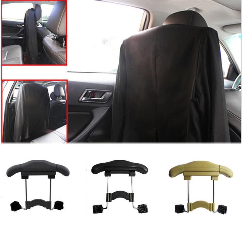 Headrest-Supported Retractable Hanger for Uniforms and Business Wear Designed for Daily Commute and Extended Road Trips