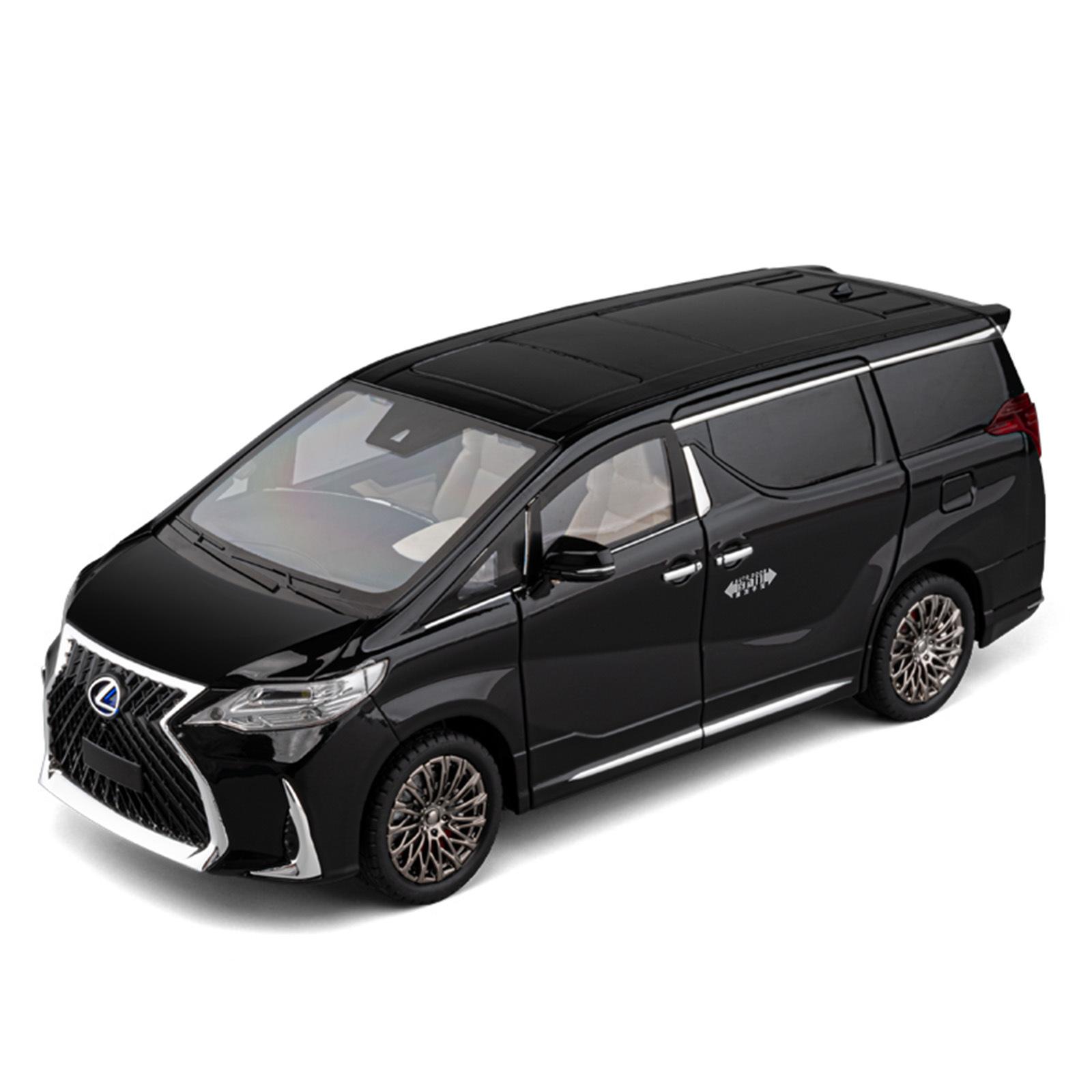

Электрическая дверь 1/18 Lexus LM300 MPV Сплав Luxy Модель автомобиля Литой металлический транспорт Модель автомобиля Высокая симуляция Звук и свет Детская игрушка Подарок чёрный