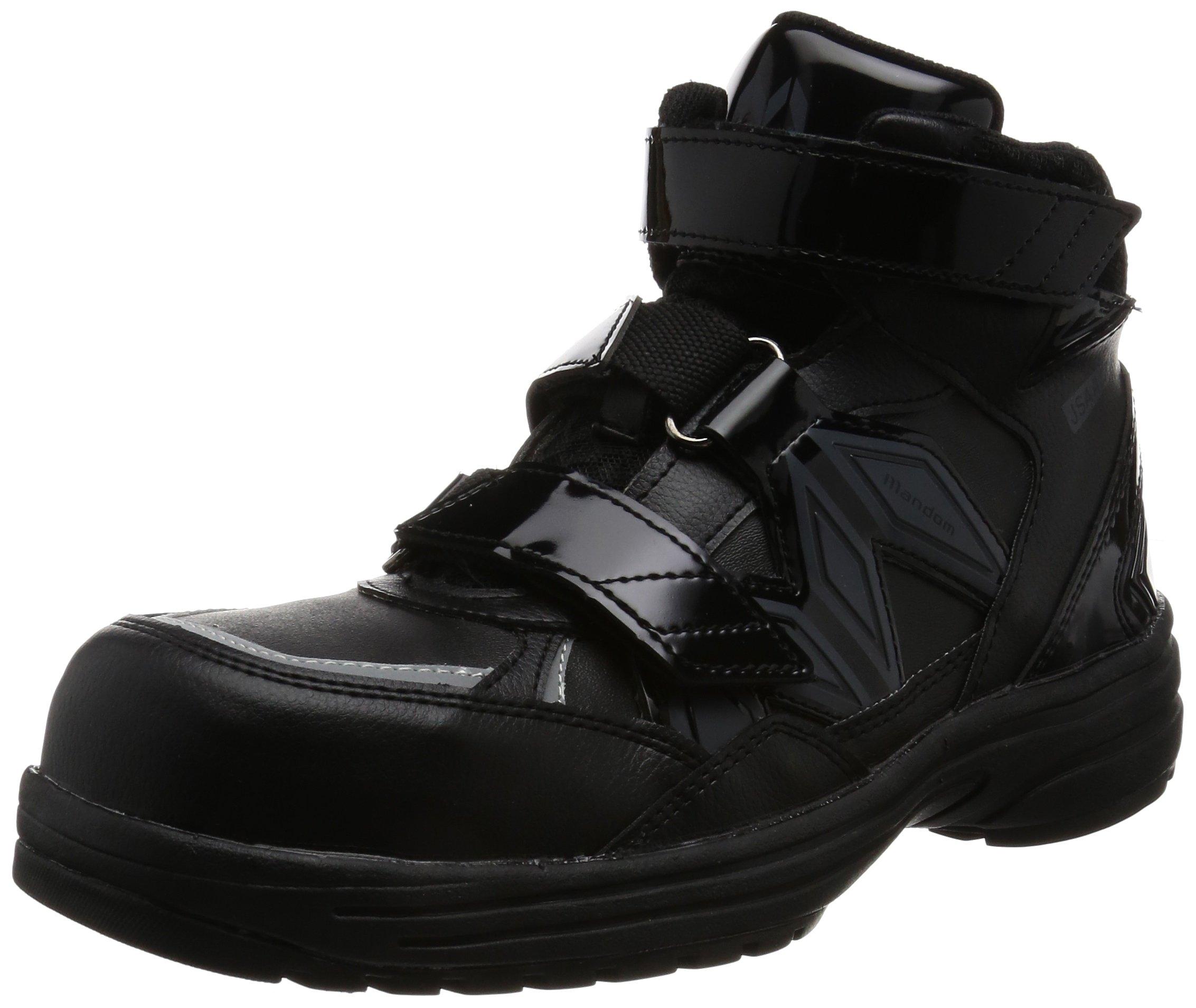 

Margo Safety Shoes, Work Shoes, Resin Toe Cap, Oil-Resistant, Lightweight, Shock-Absorbing Heel, JSAA A, Mandom Safety Light 742 Black, 25cm
