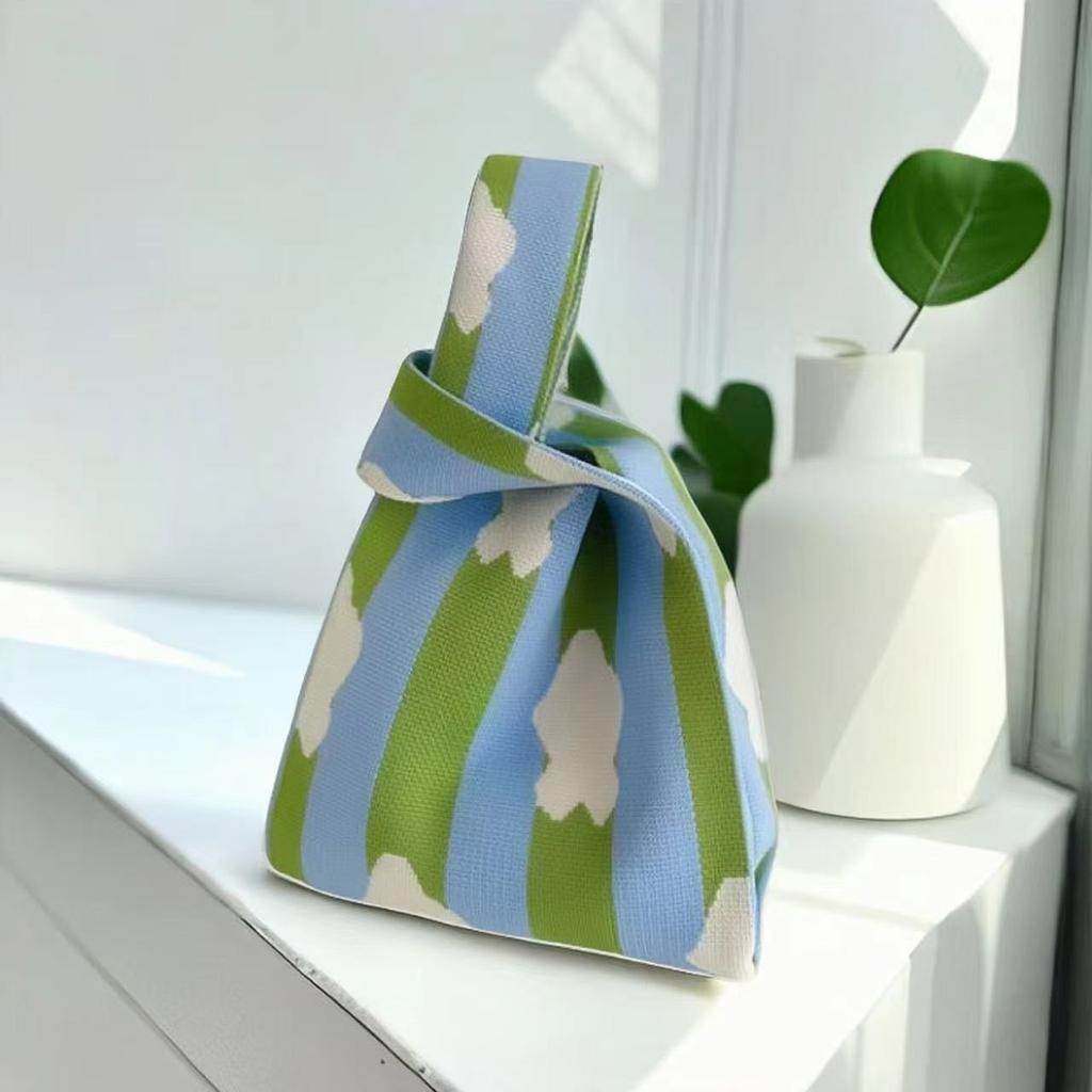High quality thickened birthday banquet baby gift bag knitted bag gift woven bag handbag tote bag women's bag