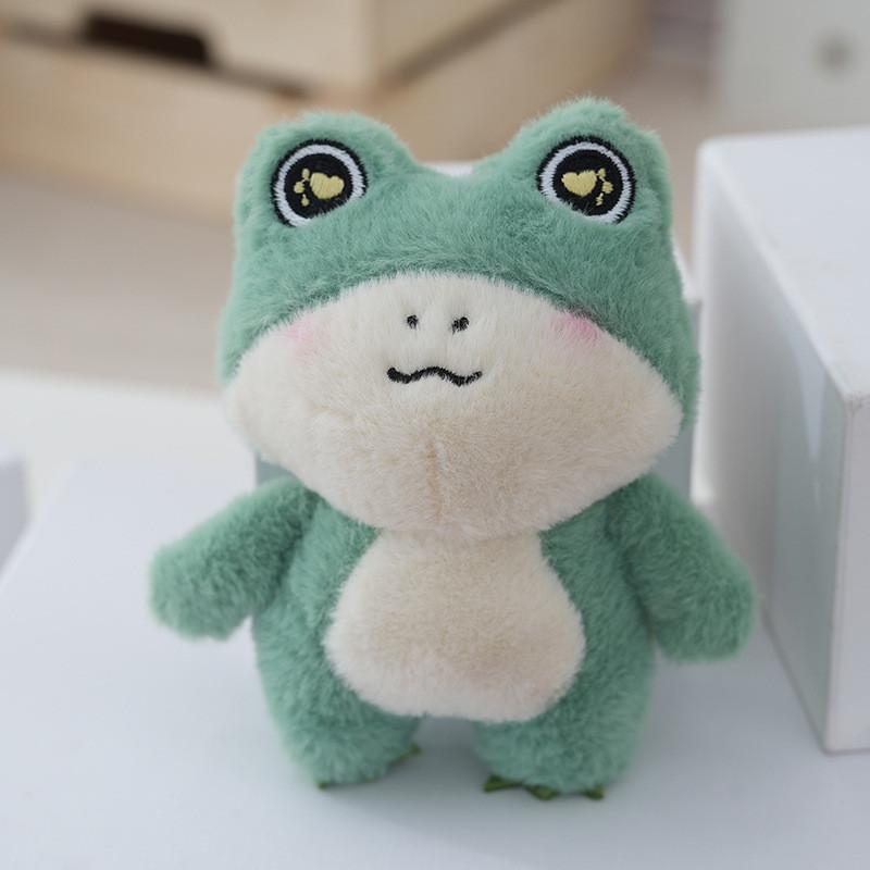 Adorable Plush Frog Toy With Big Eyes And Cute Clothing For Kids And Girls