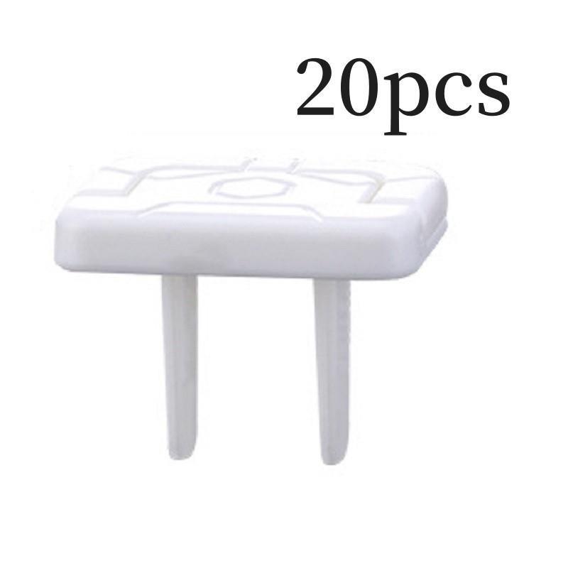 

20 шт. Защитная крышка для розетки с электробезопасностью, защита от удара током, защита от поворота белый