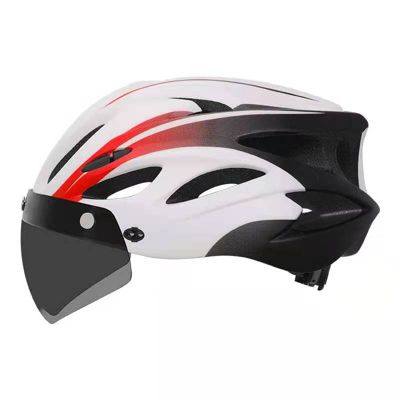 

Велосипедный шлем с очками, горный велосипед, дорожный велосипед, велосипед, мужские и женские очки, дышащая защитная шляпа one size