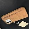 Simple trendy brand label suitable for Apple 16/17Promax mobile phone case IP15 autumn and winter 14pro large hole flip fur