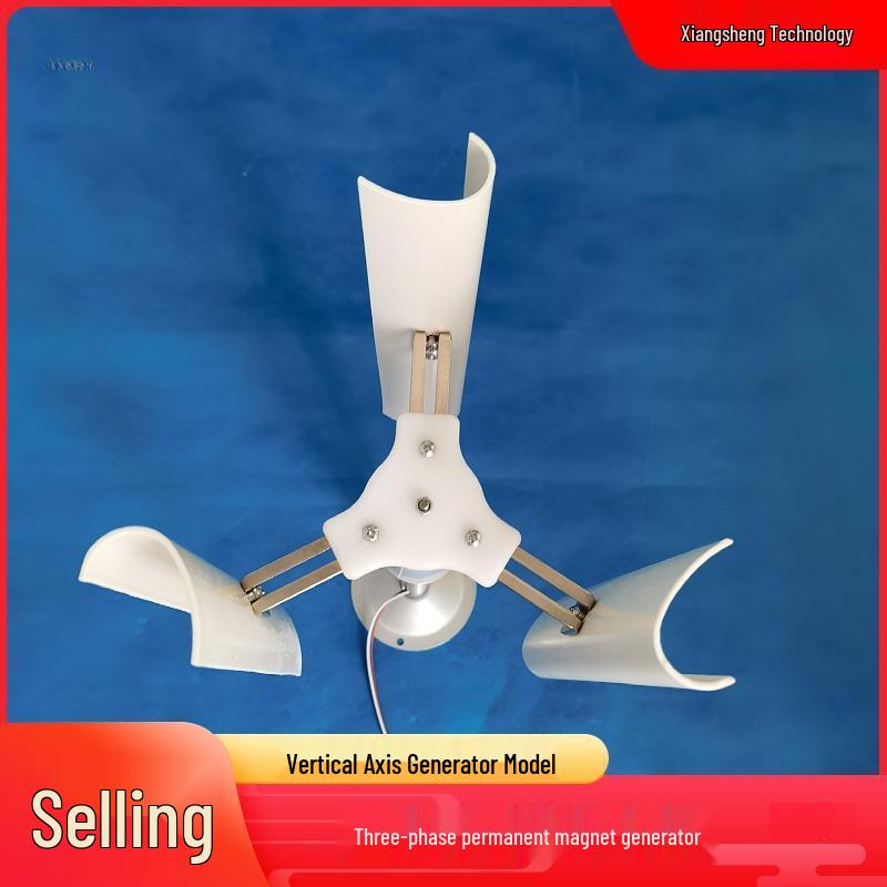 Kleine Gleichstrom-Windkraftanlage mit vertikaler Achse und Permanentmagnet