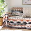 Navajo-Style Blanket, Sofa Throw, Geometric Pattern, Reversible Blanket