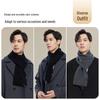 JIUMU Men's Pure Wool Winter Scarf