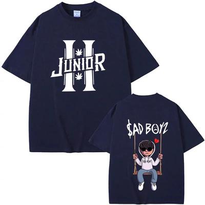 Junior H Sad Boyz T-Shirts Unisex Harajuku O-Neck Short Sleeve Shirts Fans Gift Casual Men's T Shirts Cotton Summer Top Tees